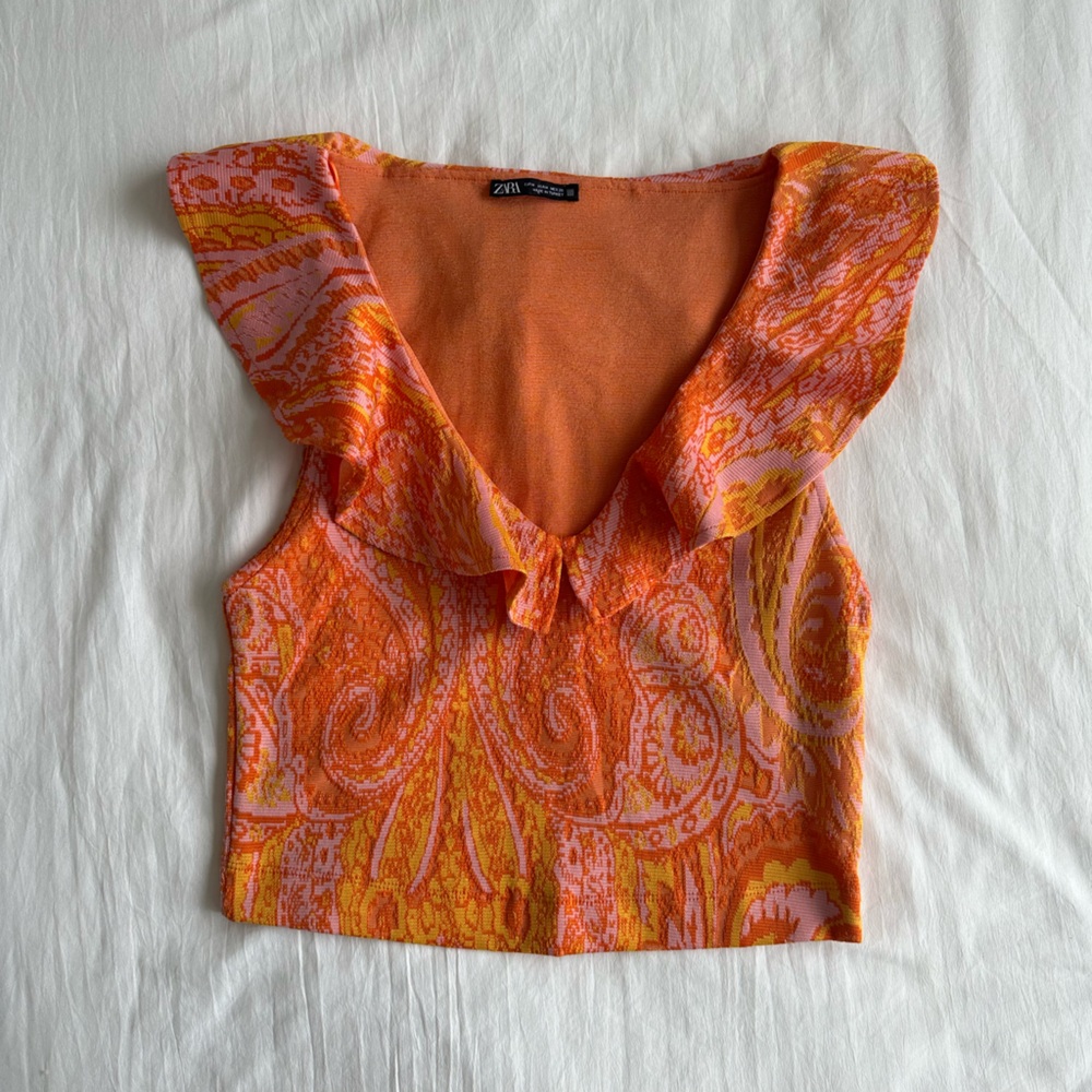 Zara Vibrant Orange and Pink
